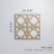 Ekena Millwork Large Fleetwood Decorative Fretwork Wood Wall Panels, Cherry, 23 3/8"W x 23 3/8"H x 3/8"T WALW24X24X0375FLTCH - alternate 2